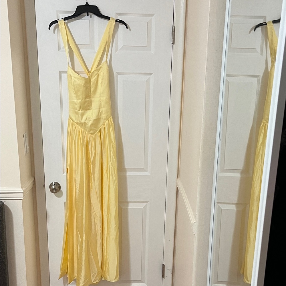 Show Me Your MuMu Yellow Maxi Dress